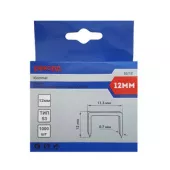 Скобы закаленные тип-53 6 мм *РЕКОРД*, 1000 шт/уп, арт. №106.50